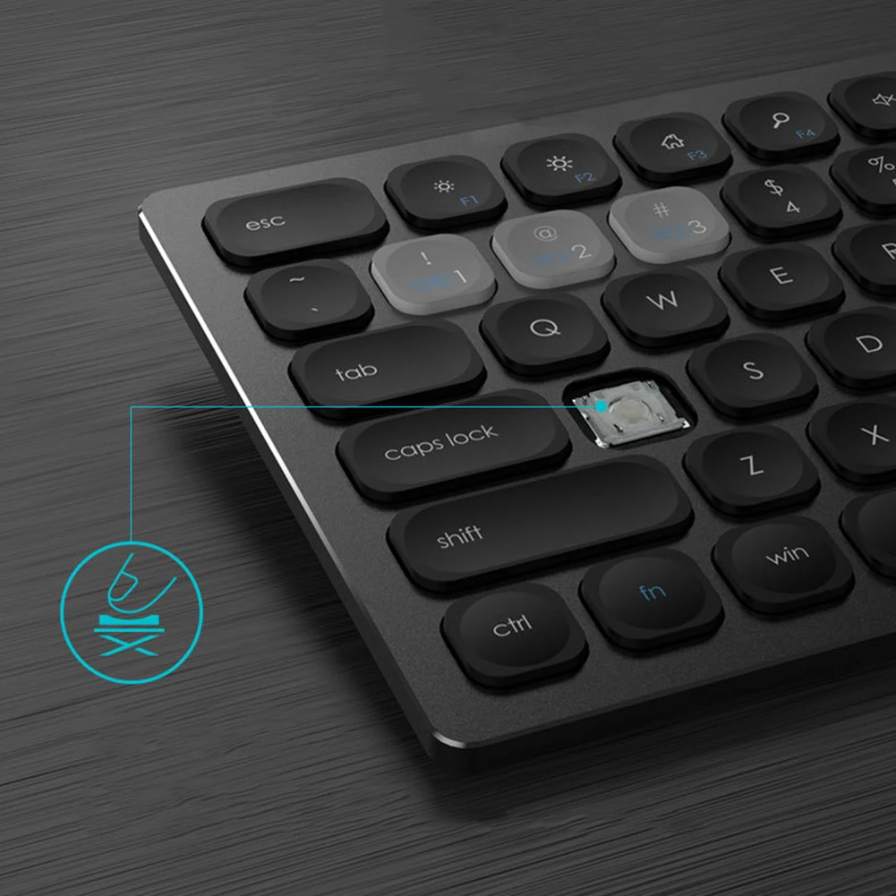 Новое поступление l Двухрежимная тонкая Бесшумная Беспроводная bluetooth-клавиатура 2,4G для Windows s iPad Android