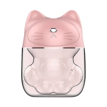 

150Ml Ultrasonic Air Humidifier Aroma Essential Oil Diffuser For Home Car Usb Fogger Mist Maker With Led Night Lamp Pink