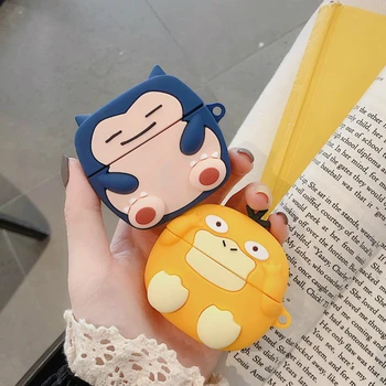 

3D Earphone Case for Airpods Pro Case Silicone Ctue Cartoon Headphone/Earpods Cover for Apple Air Pods Pro 3 Case Duck Keychain
