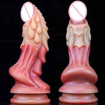 5 Shape Colorful Animal Horse Dildo Dog Wolf Fake Penis Suction Cup Sex Toy for Women Female Masturbate 18 Adult Toy Dragon Dick 4