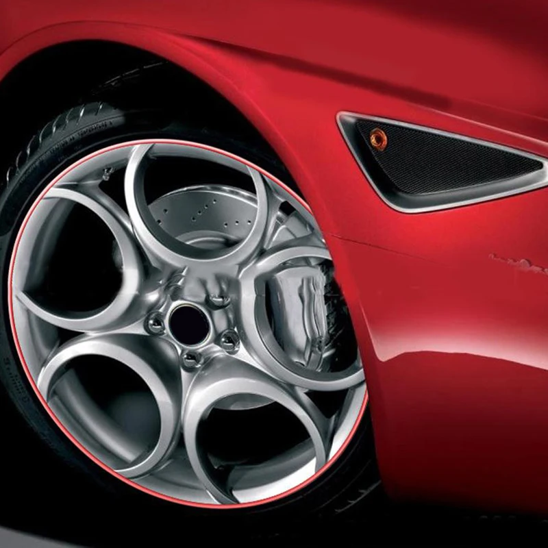 Plating Cars Vehicles Motors Wheel Rim Edge Protector Ring Tire Guard Strip
