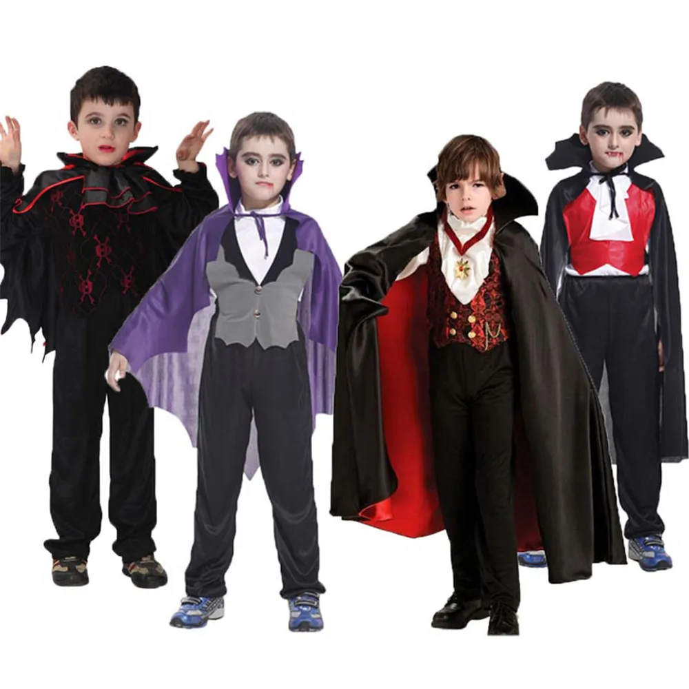 Карнавальный костюм вечерние Хэллоуин Дети графа Дракулы готика, вампир костюм Fantasia князь костюм вампира для мальчиков в стилистике Звездных Войн