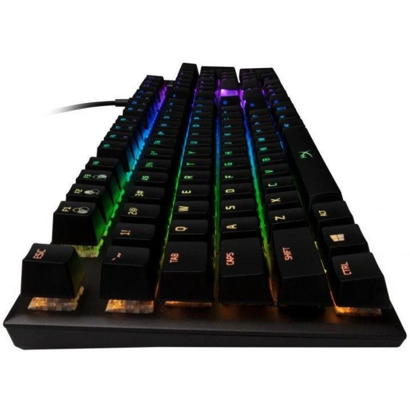 Клавиатура HyperX Alloy FPS RGB HX-KB1SS2-RU механическая, Kailh Silver Speed, USB, подсветка RGB, цвет: черный