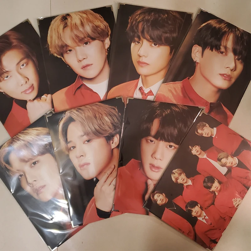 8 шт./лот Kpop карта души одна фоторамка джимин JUNGKOOK V SUGA RM JIN JHOPE звезда картинка