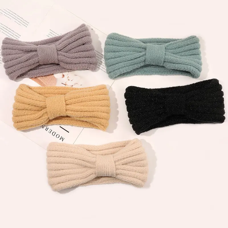 Fashion Headbands for Women Hair Band Colorful Solid Color Knitting Autumn Winter Headband Girls