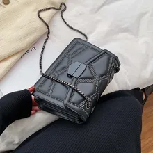 Litthing новые маленькие сумки через плечо с заклепками на цепочке для женщин сумка через плечо женские роскошные сумки черные