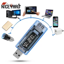 Niceyard usb voltímetro tester tensão doutor carregador de capacidade testador digital tensão atual amperímetro