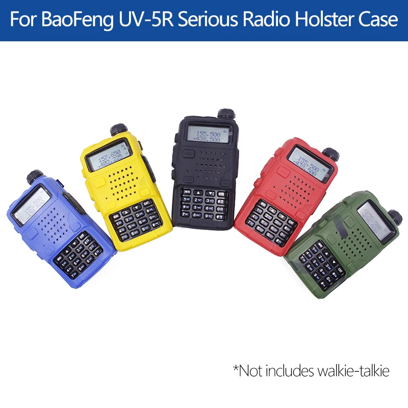 Baofeng UV-5R иди и болтай Walkie Talkie “иди резиновая кобура Чехол для UV5R UV-5RE DM-5R плюс RT5R RT-5R