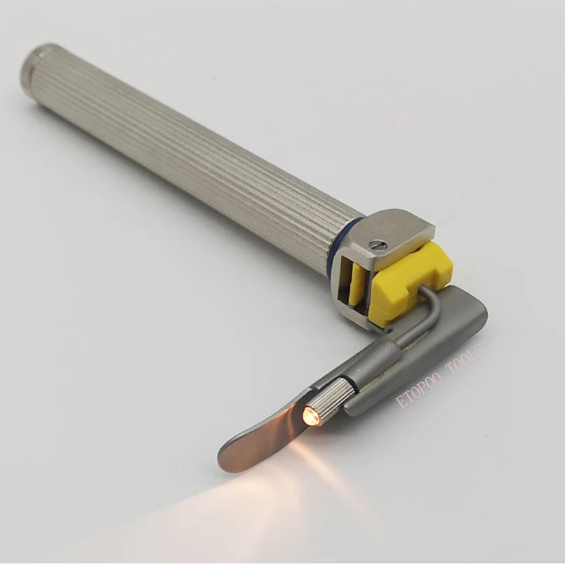 Anesthesia throat mirror Intubation stainless steel Laryngoscope Adult child Fiber optic laryngoscope Tool Parts