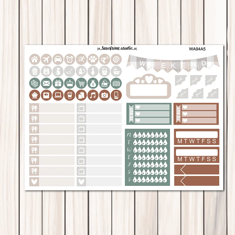 7sheets/pack Winter christmas snow scene Weekly Label Decorative Sticker DIY Planner Diary Scrapbooking Album Stickers