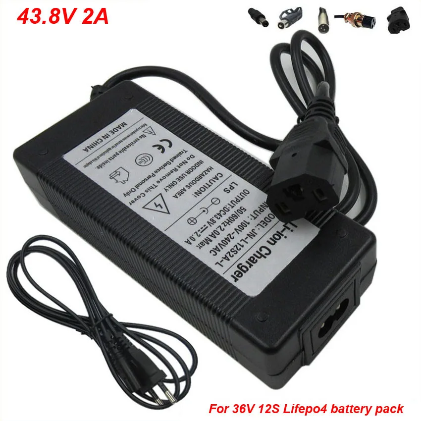 12S 36 V LiFePO4 зарядное устройство 43 8 2A литий железо фосфат используется для