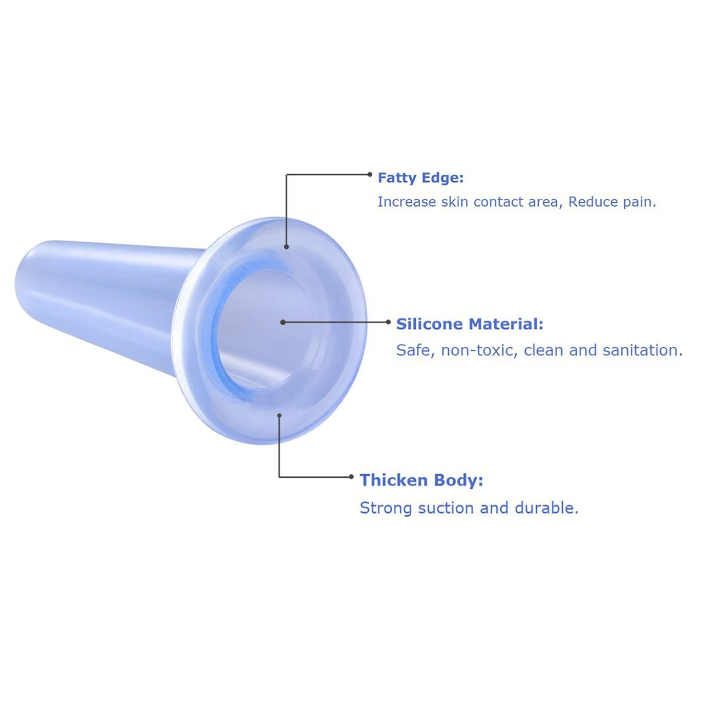 Silicone Vacuum Suction Cup Massage Kit massage Body Cup Facial Massage Suction Cup Anti-cellulite Vacuum Therapy Massager 5