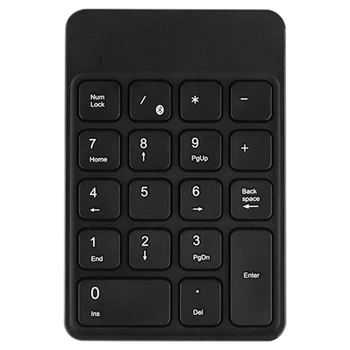 

B.O.W Portable Ultra-Thin Numeric Keyboard, 18-Key USB Charging Bluetooth Wireless Mini Numeric Keyboard for Laptop