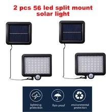 2/4pcs LEDs Solar Powered Lights Wireless Motion Sensor lamp Security Outdoor Waterproof Wall Spotlights Garden Street Path ligh
