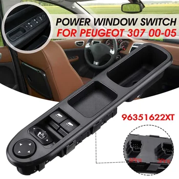 

96351622XT Car Power Window Control Switch Front Left For Peugeot 307 2000 2001 2002 2003 2004 2005