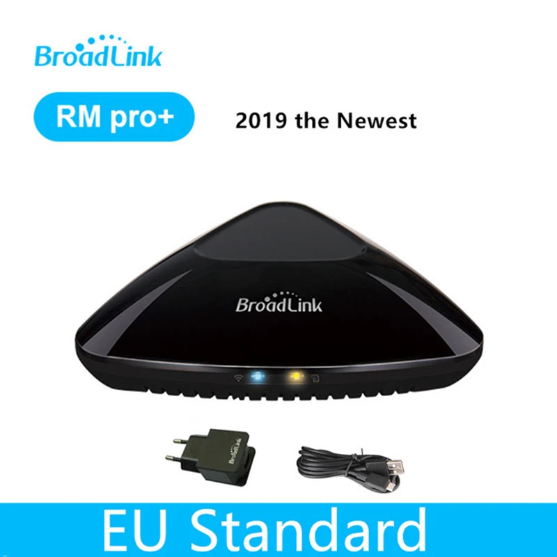 Broadlink RM PRO+ универсальный интеллектуальный пульт дистанционного управления умный дом автоматизация WiFi IR RF переключатель для IOS Android телефон - Цвет: RM PRO EU Standard
