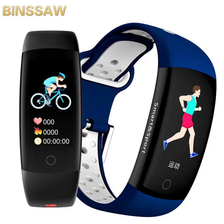 

Q6S Smart Armband Blut Druck Farben 3D dynamischen Herz Rate Monitor Smartband Armband Wasserdichte Sport Fitness Uhr Band