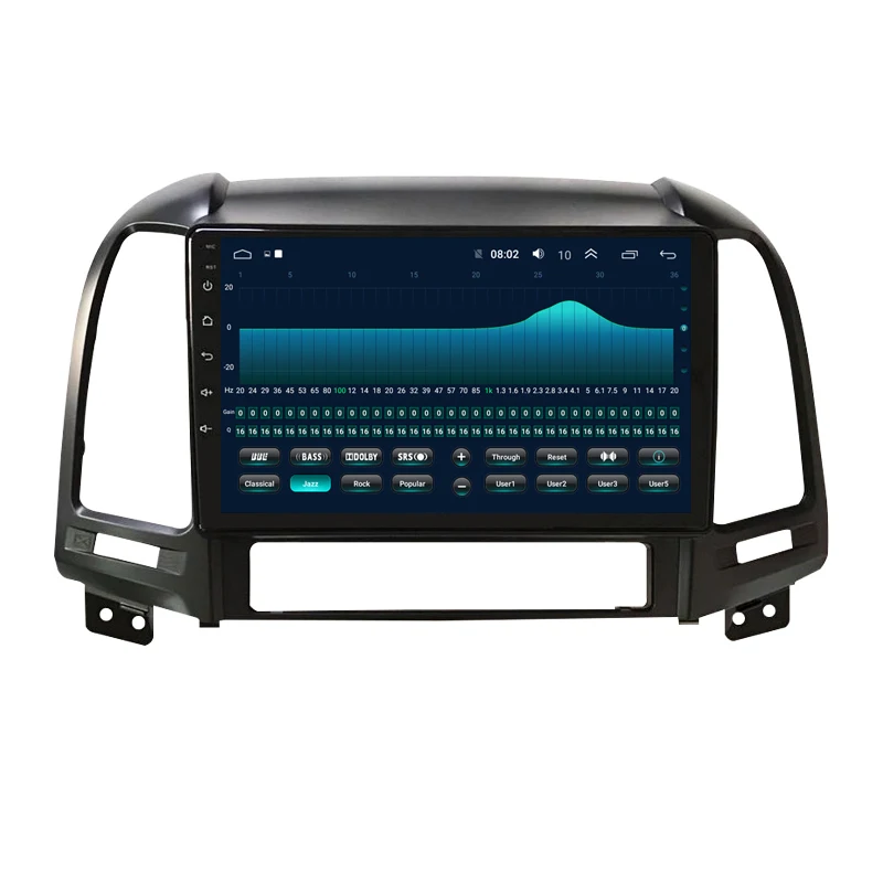 9 "2 + 32G 2.5D ips Android 8,1 автомобильный DVD мультимедийный плеер gps для hyundai Santa Fe 2006 07 08 09 2010-2013 аудио Радио Навигация