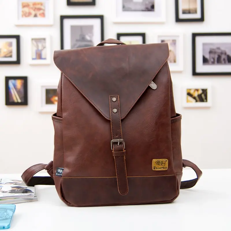 

HOT Hot! Women fashion backpack male travel backpack mochilas school mens leather business bag large laptop shopping travel bag