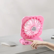 

Mini Fan USB Charging Portable Small 6-Blade Suitable For Travel Sports Bedroom Office Three Color Optional