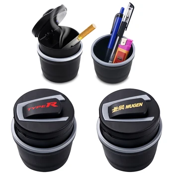 

car styling Mugen Power Car ashtray Cigarette Smoke Holder Portable Storage for Honda Accord Crown Civic TypeR Type R City FIt