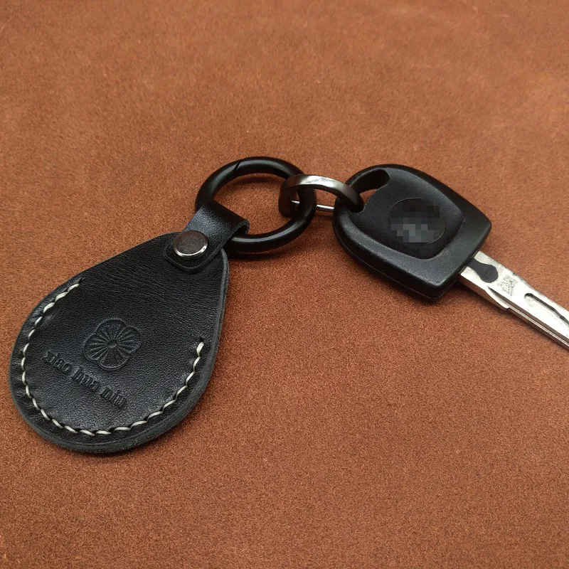 

125 Khz/13.56MHZ RFID Gravável T5577 EM4305/UID Tags Token Keyfob Chaveiro de Metal Couro ID/IC de Controle de Acesso 5200