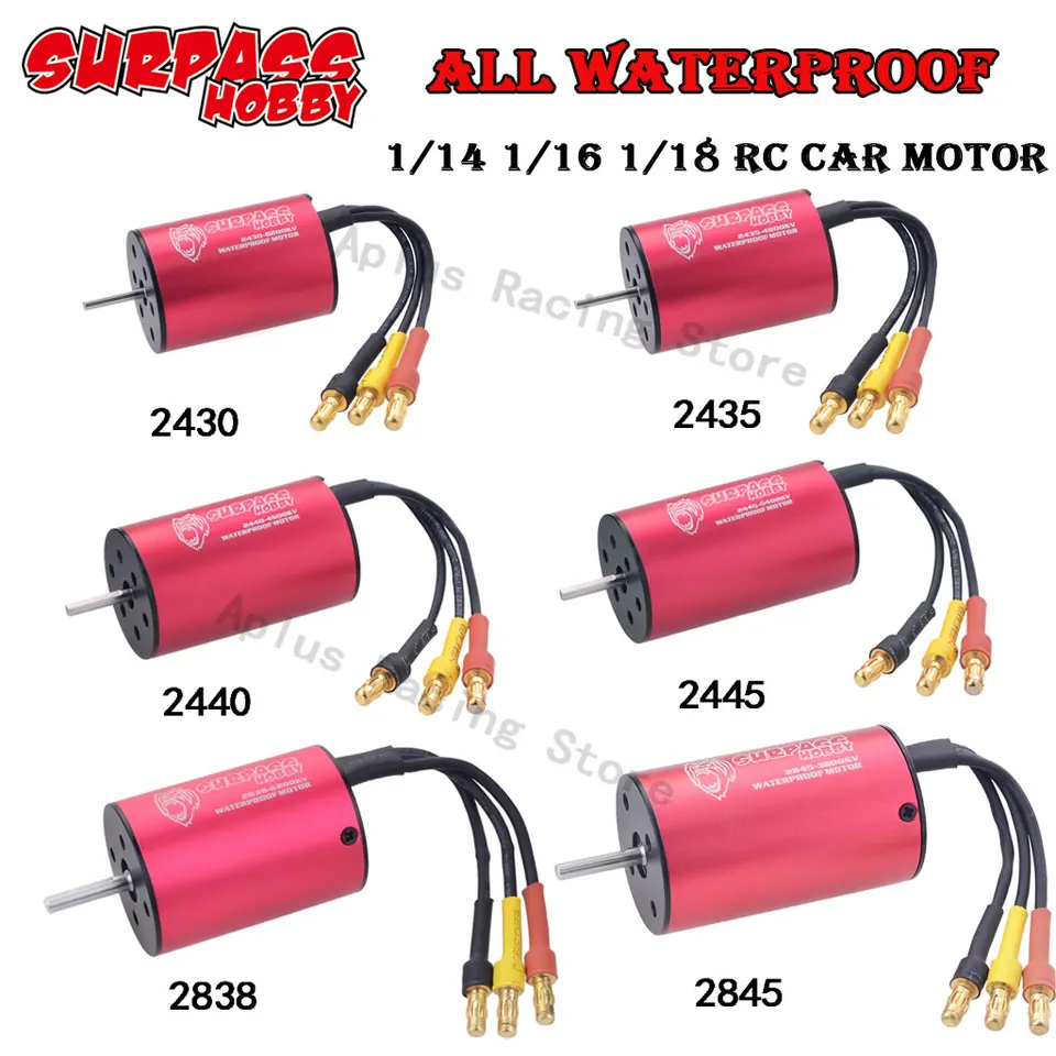 60a 3650 3600KV Brushless Motor With 60A ESC & Programmer Card Combo Replacement For Hsp Hpi Wltoys 1 8 1 10 Remote Control Car And Boat Part