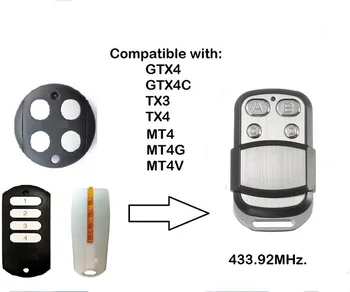 

Garage Door Remote For GTX4, GTX4C,TX4 replacement remote control 433.92mhz transmitter
