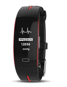 

P3 ECG PPG Smart Band Watch Bracelet Blood Pressure Heart Rate Fitness Tracker monitor Sport Pedometer IP67 Waterproof Wristband