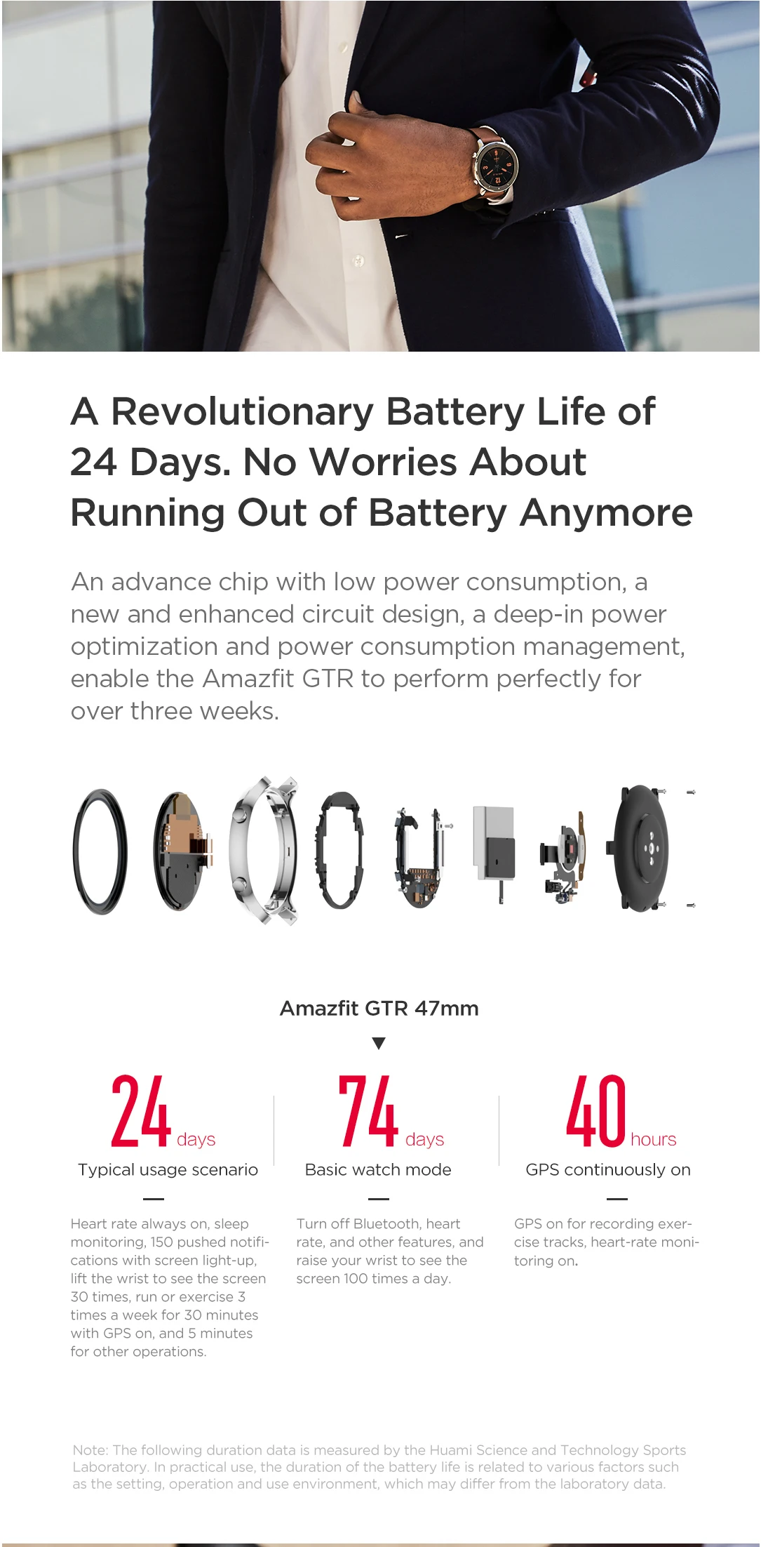 Amazfit GTR 47 мм Смарт-часы 5atm водонепроницаемые умные часы 24 дня батарея Gps управление музыкой кожаный силиконовый ремешок глобальная версия