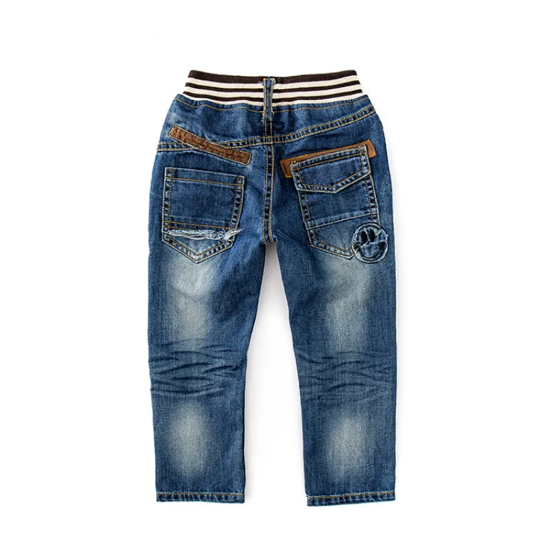 

Spring and Autumn New Children's Jeans Baby Boy Washed Hole Scratch trousers Outdoor Slim Pants Kids Clothes