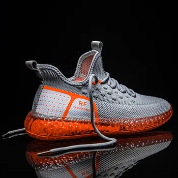 

Fashion Men Weave Chunky Sneakers Spring Summer Hip Hop 4D Print Light Men Casual Shoes Tenis Basket Sneakers Zapatos Hombre