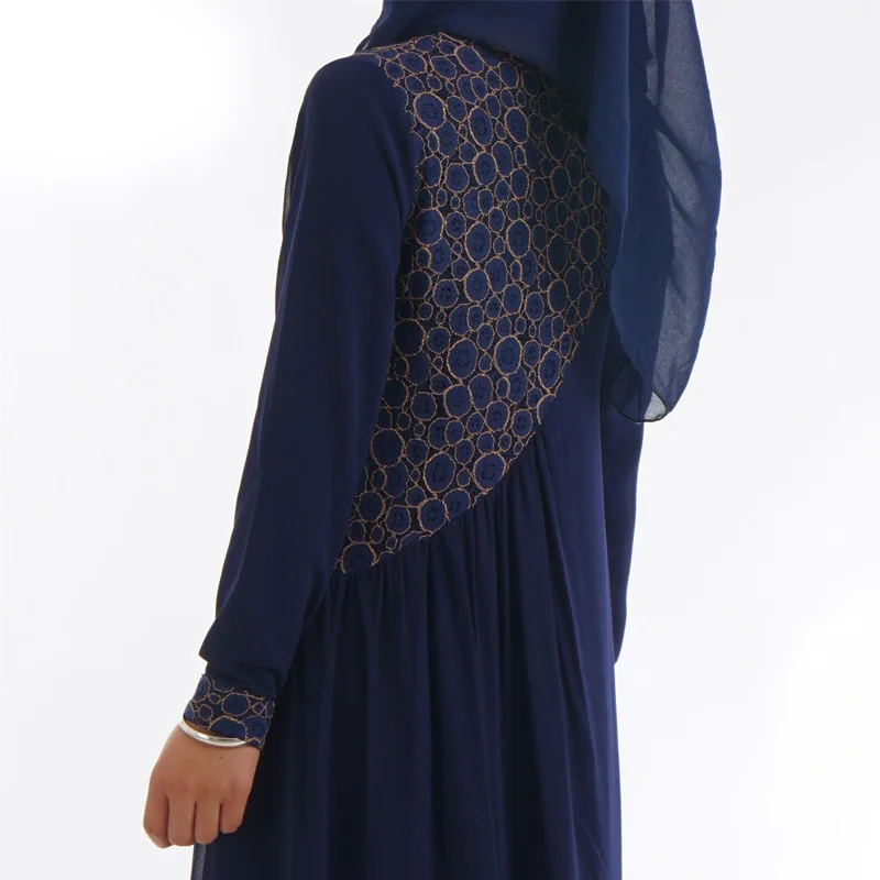 new color double layer chiffon full sleeve Muslim women dress jubah muslim dress kaftan dubai abaya chiffon kaftan dress