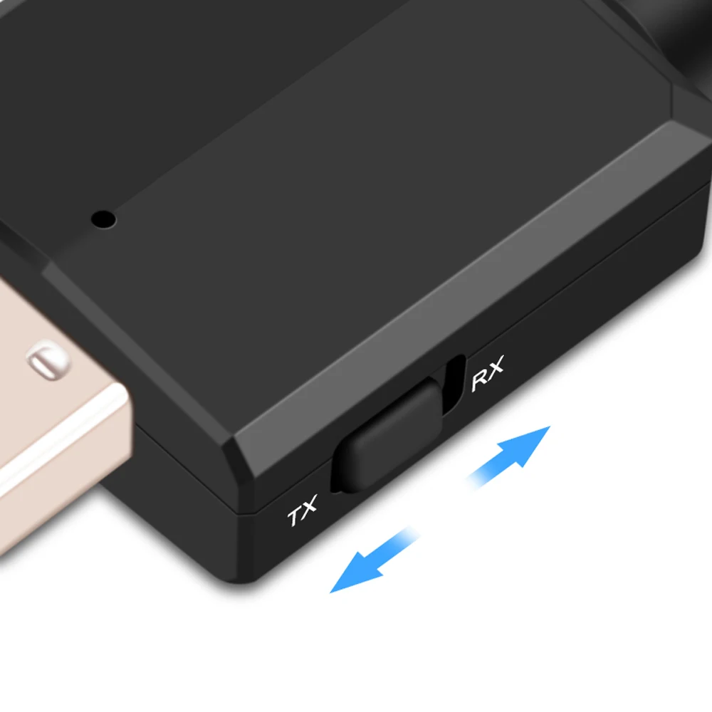 PNGKNYOCN USB Bluetooth 5.0 mit 3,5 mm AUX 4-in-1-Adapter für drahtlose Audio-Sender-Empfänger für TV/Home Audio-System 