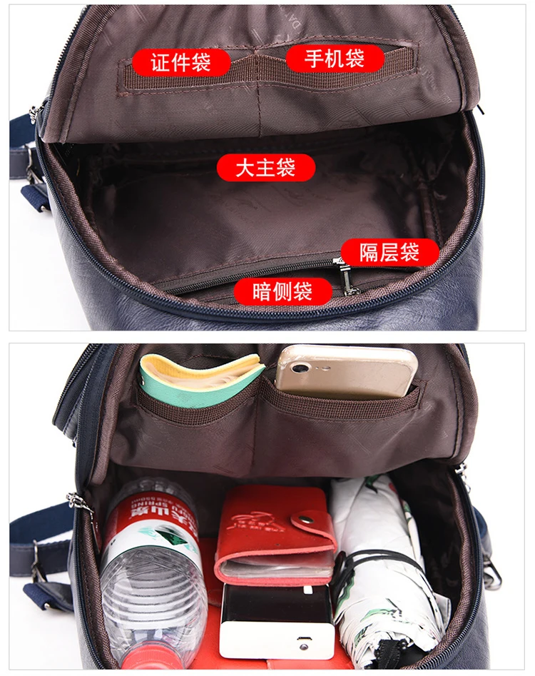 Женский рюкзак многофункциональный высококачественный кожаный рюкзак женская сумка на плечо повседневные школьные сумки для девочек-подростков