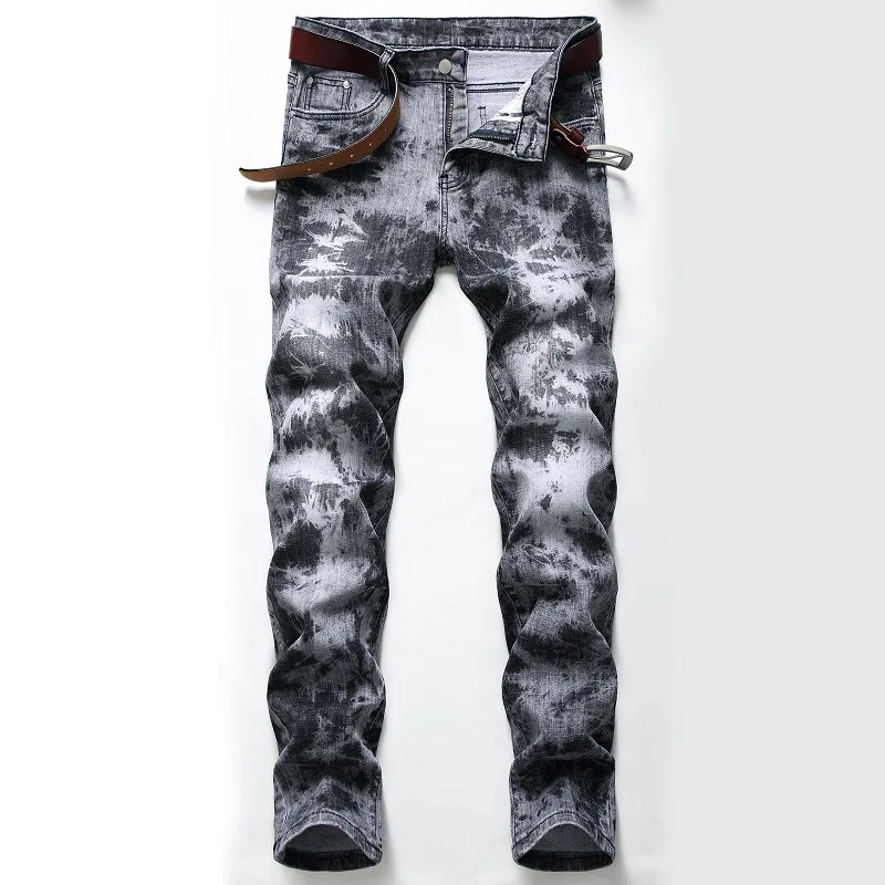 

Jeans Pants Men's Winter Denim Pants Stretch Straight OverSize 2020 Spring Sutumn HIP HOP Mens Clothing Streetwear 28-38 40 42