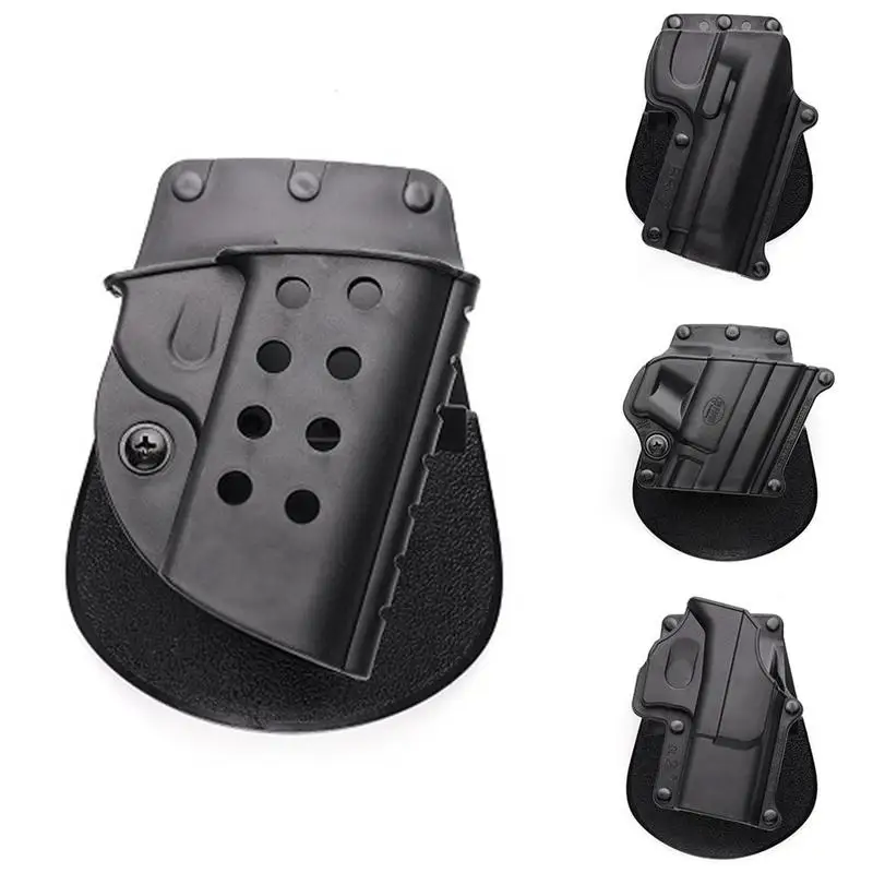 Outdoor Camping Hunting Tactical Plastic Holster Quick Pull Holster Black Cartridge Set Tactical CS Equipment