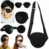 Pirate Eye Patch Unisex Black Single Eye Patch Eyepatch One Eye Washable Adjustable Concave Eye Patch Kid Pirate Cosplay Costume 6