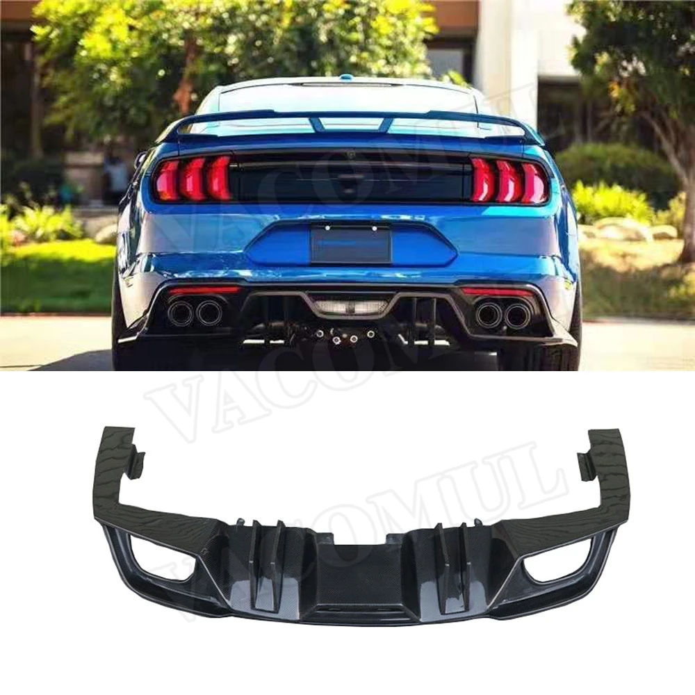 Задний спойлер из углеродного волокна для Ford Mustang Coupe 2015 2019 задний бампер 4