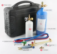 2L portable torch set refrigeration maintenance tool air conditioning copper pipe welding torch oxygen torch gas welding equipme 1