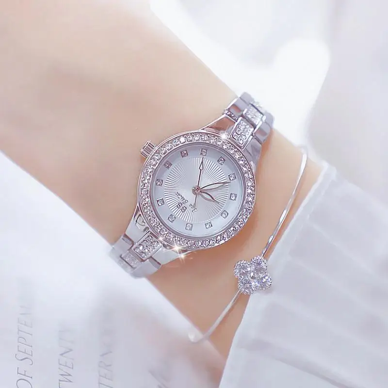 

Ladies Quartz Watch New Style Hot Sales Watch Top Grade Full Of Crystals Women Watches For Women Relogio Feminino Female Clock
