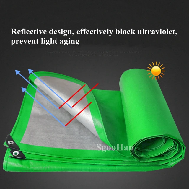 0,32 Mm -Es Pe Tarpaulin Esőálló Ruhák Kerti Árnyékoló Vitorla Kültéri Napellenző Csónak Teherautó -Lombkorona Tarp Kutya Ház Burkolat Vízálló Kendő - Image 3