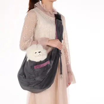 

Pet Cat Puppy Carrier Outdoor Travel Handbag Pouch Single Shoulder Bag Sling Breathable Comfort Dog Cat Portable Travel Shoulder