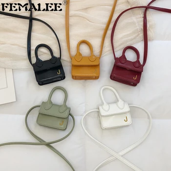 

Fashion Super Mini Small Chain Girl's Messenger Bag Luxury Designer Cute Crossbody Bag J Letter Women Brand Handbag