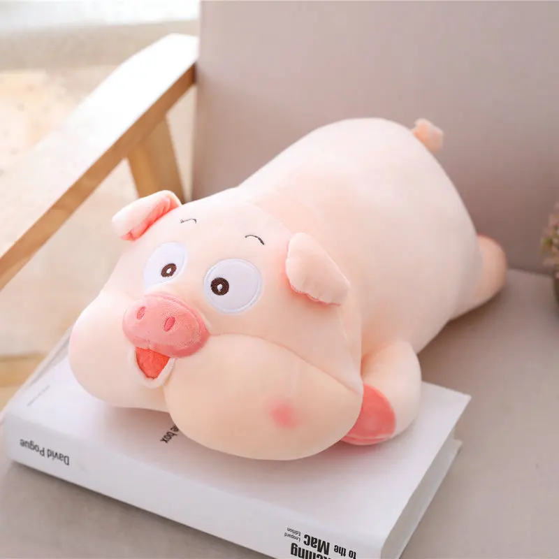 pink pig Супер мягкая розовая свинья Подушка Мягкая диванная подушка милый Смеющийся поросенок Подушка кровать спальный Декор подарок для нее - Цвет: pink pig