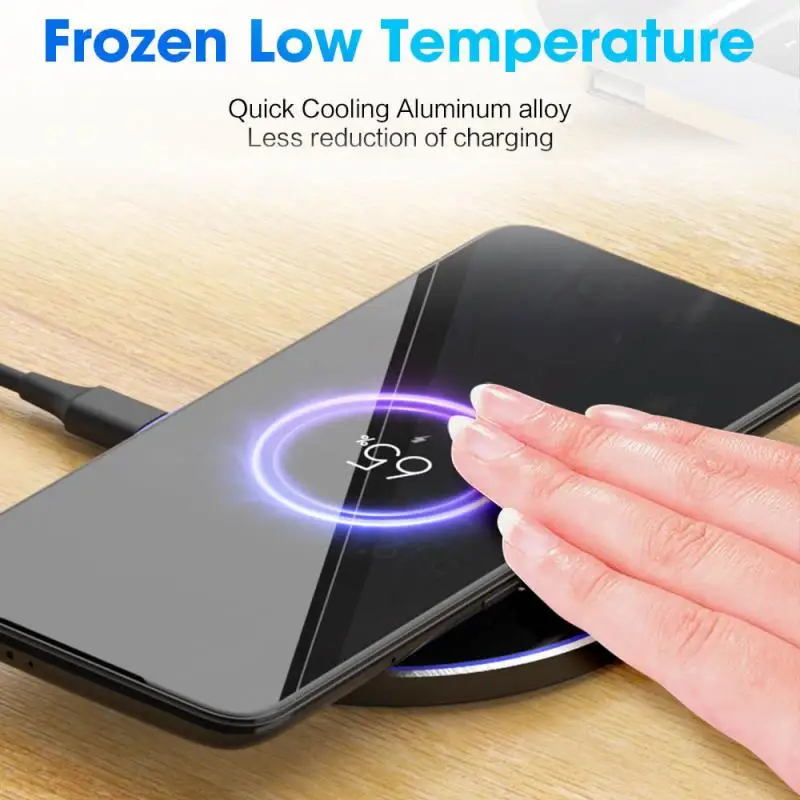 

15W Fast Qi Wireless Charger Pad Charging Dock Mat For Samsung S10/iPhone8/X/XS Wireless Charger For Other Qi Enabled Devices