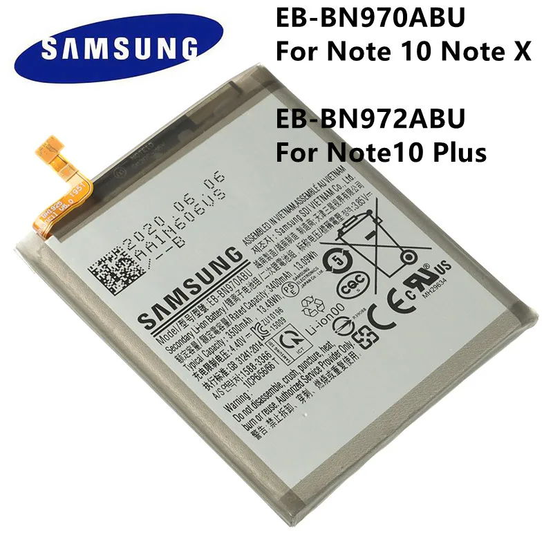 Ebbn970abu For Galaxy Note 10 Note X Note10 Ebbn972abu Battery For Samsung Galaxy Note 10