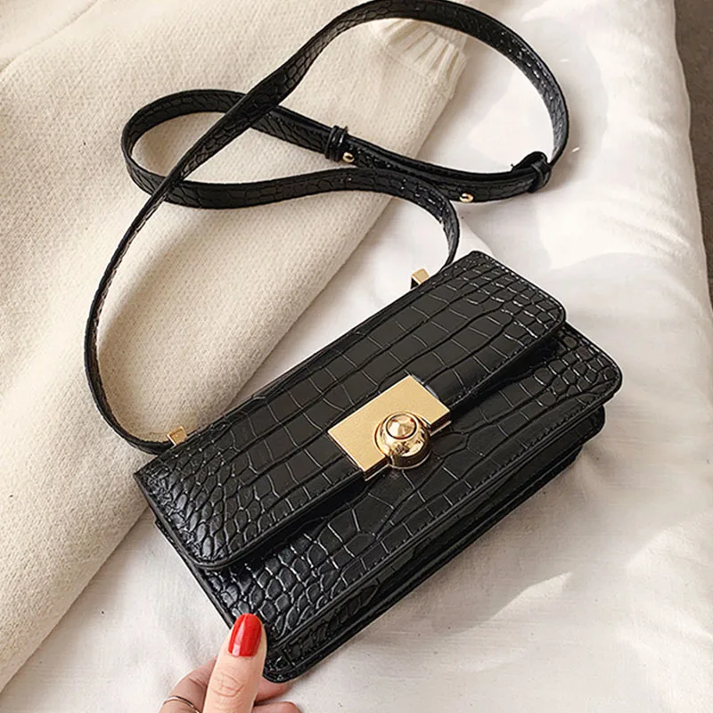 

Women Messenger Bags For Women 2020 Bolso Mujer Small Crossbody Shoulder Bag Snak Skin Female Hand And Purse