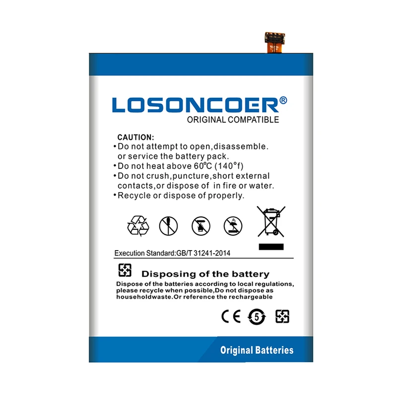 LOSONCOER 0 Cycle S70 6000mAh аккумулятор Для DOOGEE S70/S70 Lite аккумулятор высокой емкости для телефона