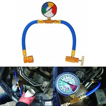 For R134a Air Conditioner Fluoride Tube Quick Release Refrigerant Connector Cold Pressure Gauge Car Air Conditioning Repair Tool hot sale professional digital refrigerant manifold pressure gauge ves 100 air conditioner electronic fluoride scale instrument